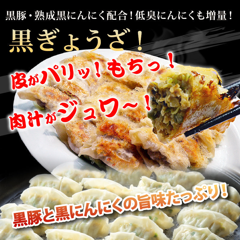 黒ぎょうざ20個入　無添加 国産素材 作りたて生餃子 黒豚 黒にんにく