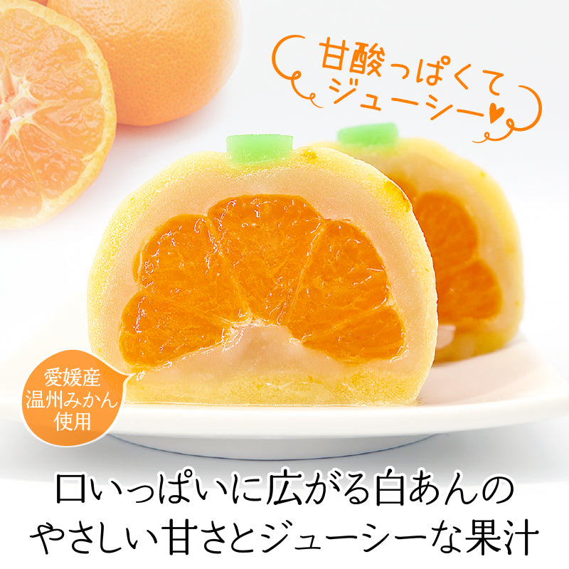 ★こんなのあるんだ大賞を受賞したみっちゃん大福のプレミアム版！ 愛媛産のみかんを包んだ みっちゃん大福プレミアム3個入り×2箱