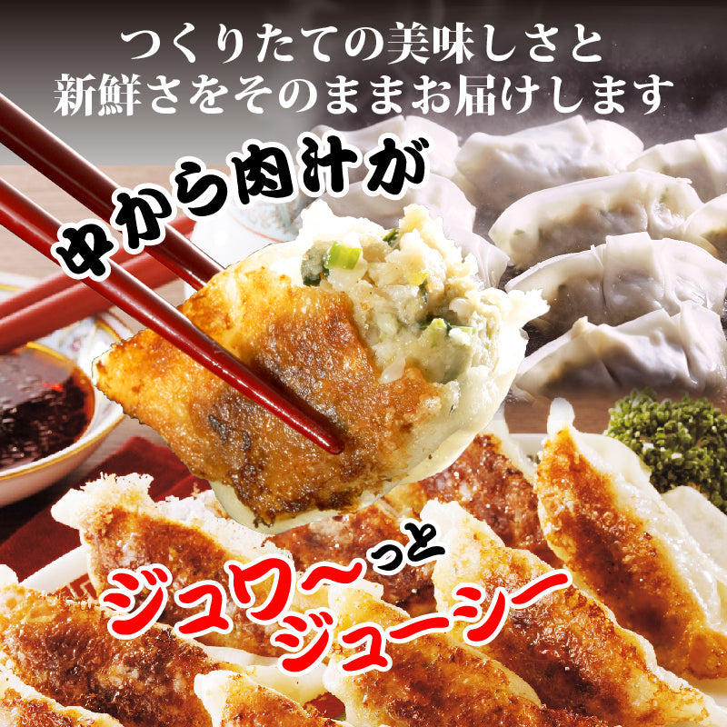 ★送料込み★倉敷ぎょうざと黒ぎょうざの白壁セットC（倉敷ぎょうざ60個・ 黒ぎょうざ40個・たれ2本）無添加 国産素材 作りたて生餃子 黒豚 黒にんにく 低臭にんにく