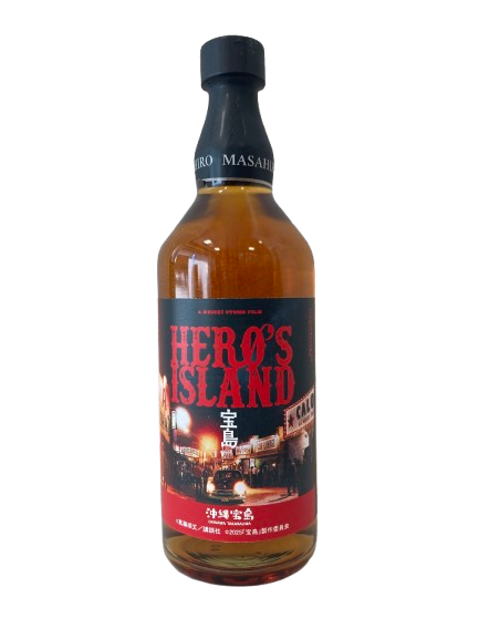 9月19日新発売！　映画「宝島」コラボ商品　沖縄ウイスキー　HERO'S ISLAND　47度　700ml　車（黒）