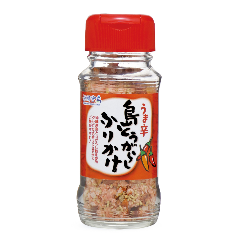 2025年7月25日 新発売！　島とうがらしふりかけ50g　ご当地ふりかけ　おにぎり　お弁当　沖縄お土産　ご飯のお供　ごはんのおとも　沖縄ふりかけ　瓶詰