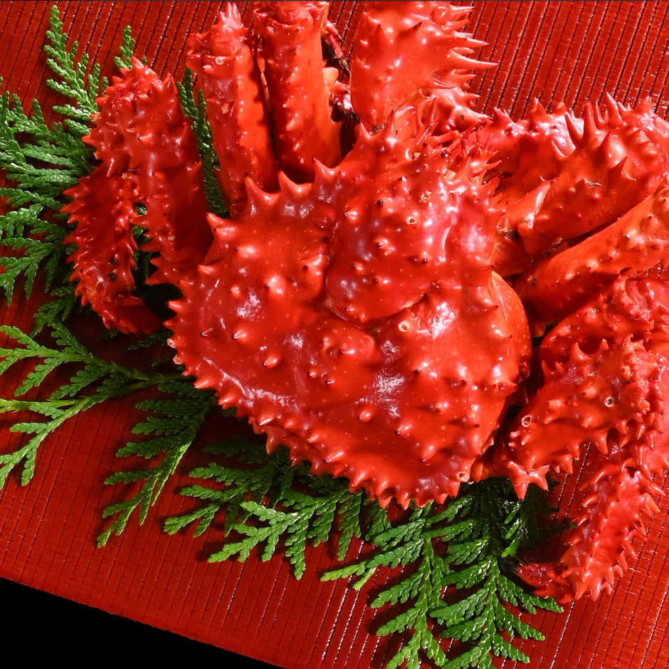 根室産 花咲ガニ姿（ボイル済み）370g前後×3【送料無料】