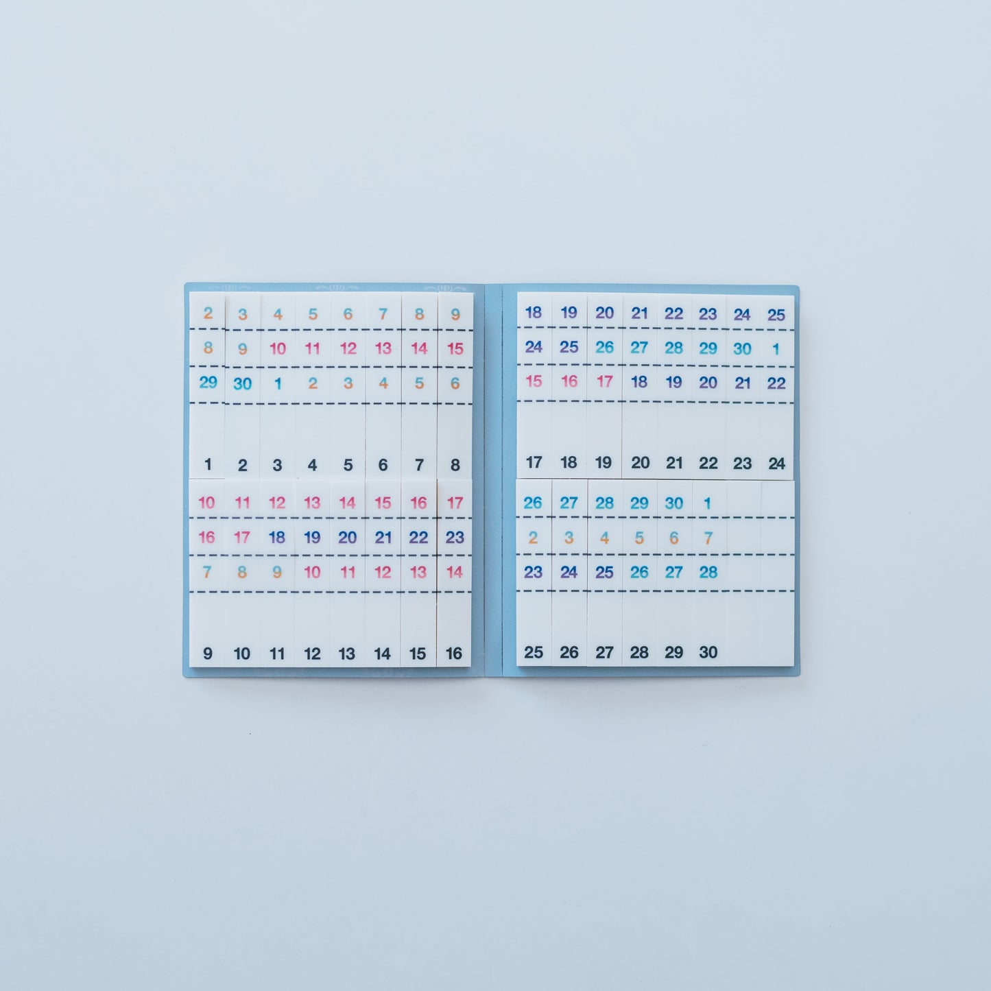 PETふせん2種（31日用・30日用各1個）ミシン目無し紙ふせん（28日用※2月用）１個合計３種で１セット  広告用　送料込み　