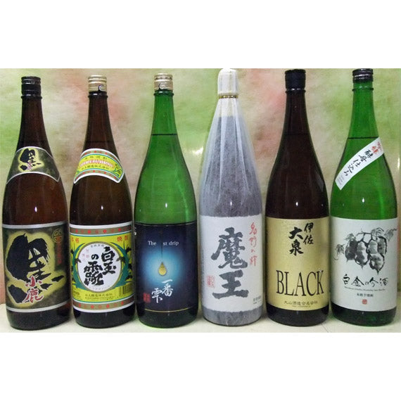 魔王　一升瓶　六本 魔王1本と白玉醸造 焼酎6本セット [芋焼酎] : 九州焼酎
