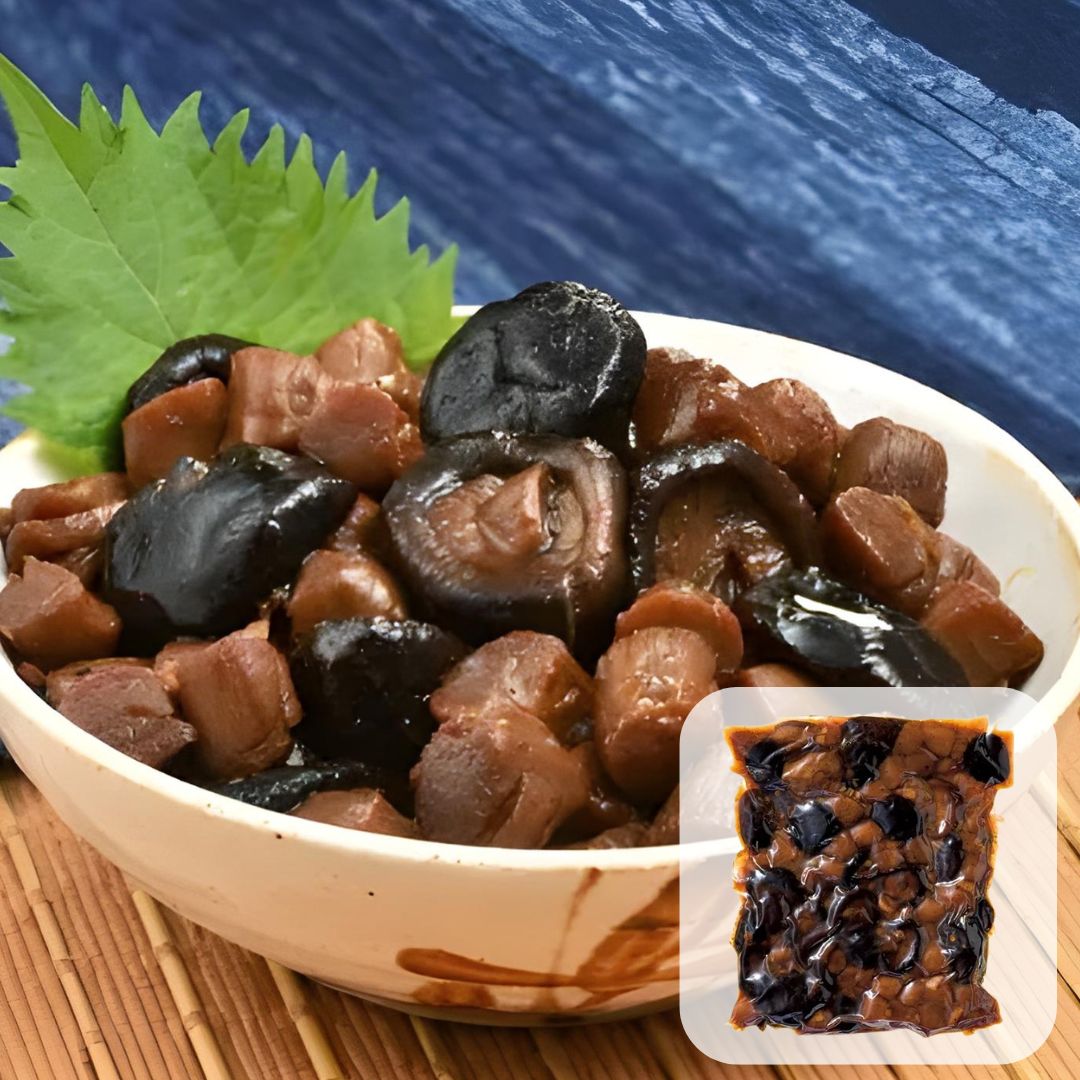 旨みたっぷり！貝柱しいたけ炊き合わせ