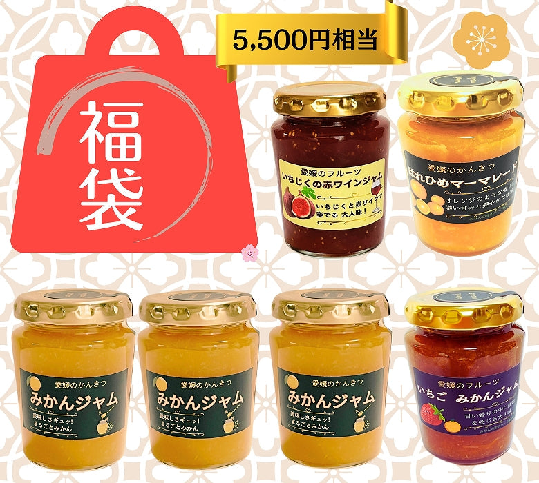 【2026年・福袋】【5500円相当】「愛媛のかんきつジャム＆マーマレード」6個セット、美味しさいっぱい！【夢箱】をお届けいたします。