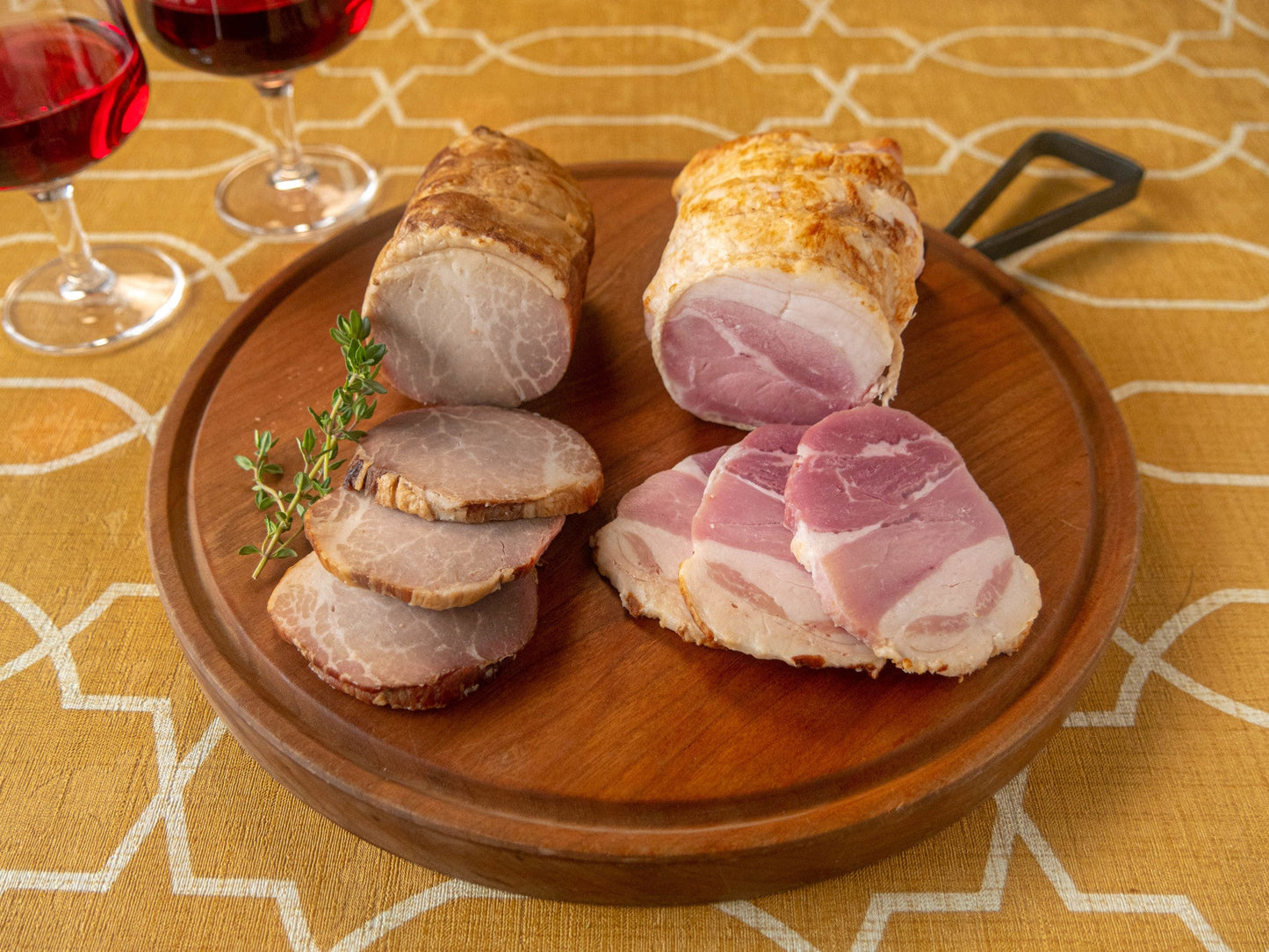 【送料込み】黒豚の炭焼き焼豚と黒豚のローストポーク