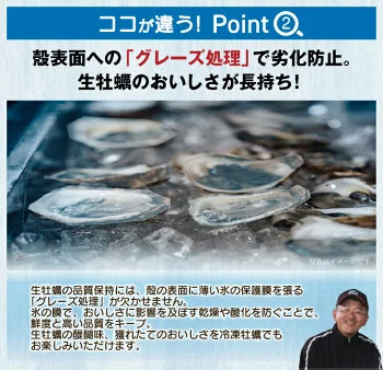 冷凍 殻付き真牡蠣(生食可) 2袋 24個