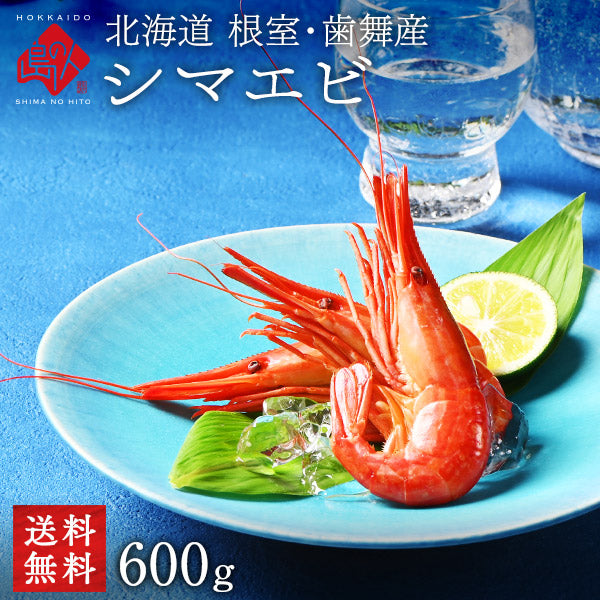 北海道 根室・歯舞産 ホッカイシマエビ 600g(300g×2) (300gあたり28尾前後)【送料無料】