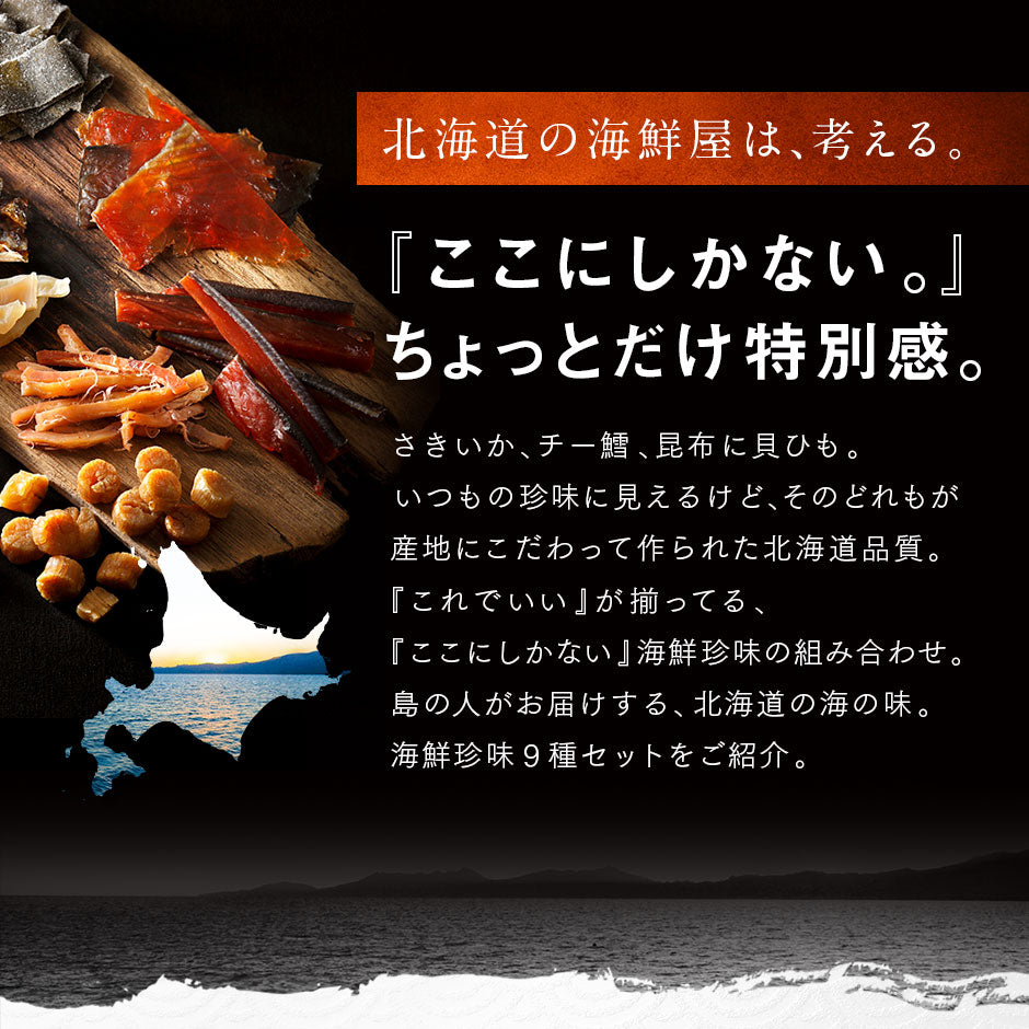 北海道 極上海鮮珍味10種セット【北海道産素材100%】【送料無料】