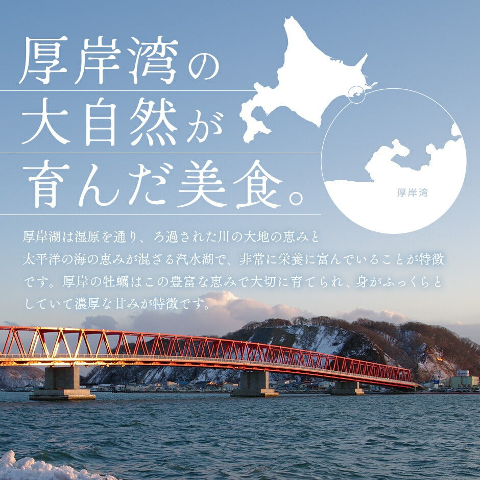 北海道 厚岸産 生剥き牡蠣 400g(20～24個程度)殻剥き不要 送料無料