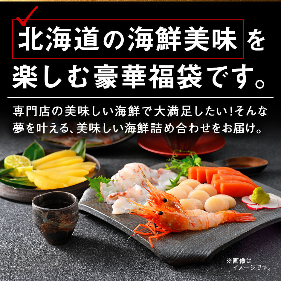【総重量1.7kg】＼ズワイガニが必ず入る！／2025 北海道 カニ入り海鮮9点福袋 【送料無料】【期間限定】
