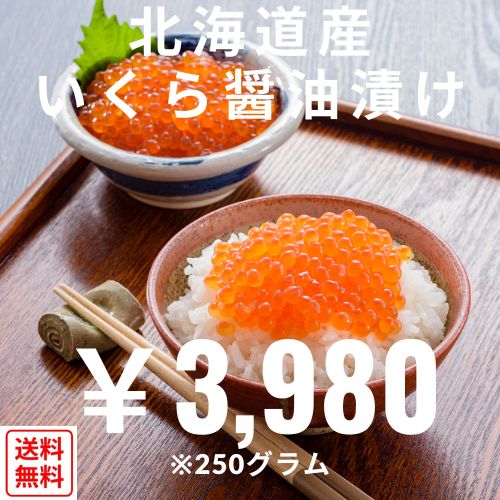 北海道産　秋鮭いくら醤油漬け　250g