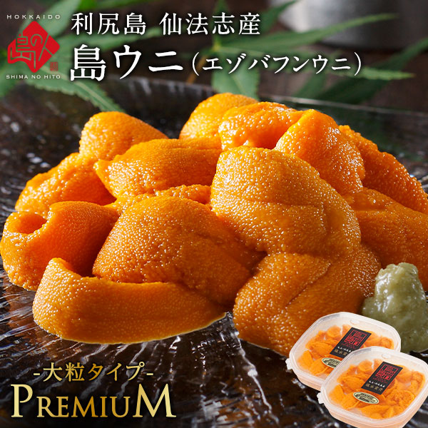 うに 北海道 利尻島 仙法志産 プレミアム 生エゾバフンウニ【送料無料】