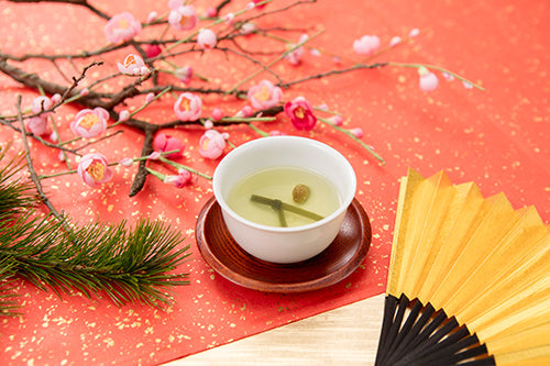 吉兆招福 【大福茶】 袋入（かりがね3ｇ×10袋 / 福梅・福昆布 各５ケ×２袋）