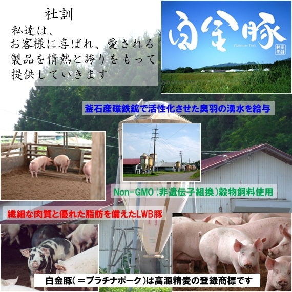 【送料無料】白金豚プラチナベーコンセット（スライス200ｇ 2パック＆ブロック500ｇ 1パック）