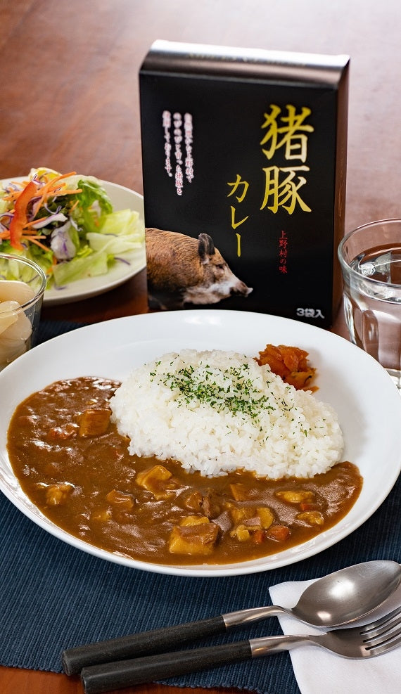 上野村の味 猪豚カレー　３袋入