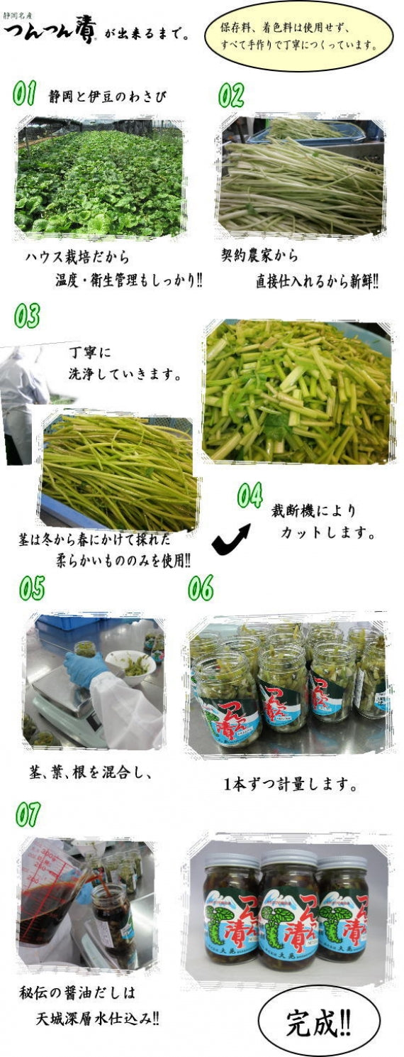 静岡県　わさびの醤油漬　つんつん漬　　