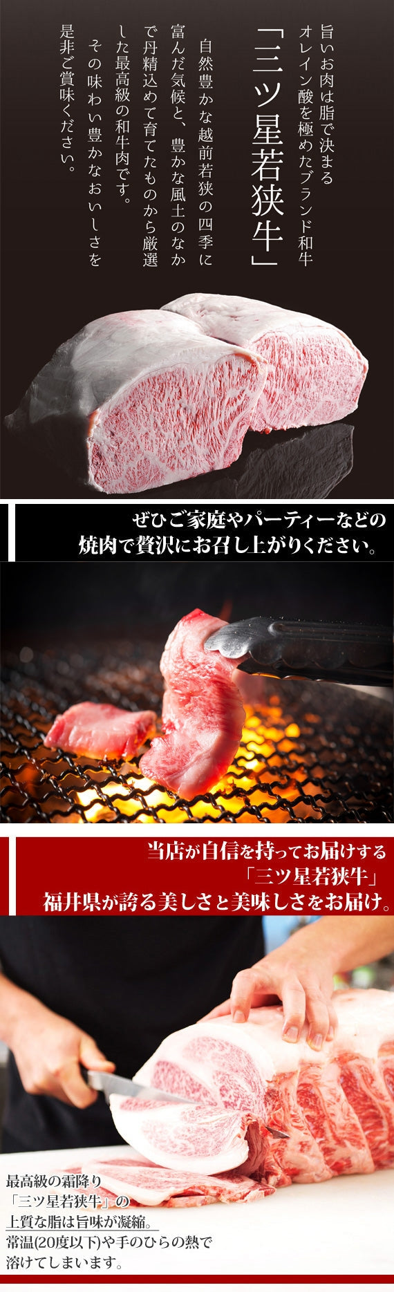 『三ツ星若狭牛』ザブトン(焼肉用)[200g×1]　【特製醤油漬けタレ付き】 高級黒毛和牛　若狭牛 焼肉 福井特産〈冷凍便〉【お中元2023】【精肉・肉加工品】