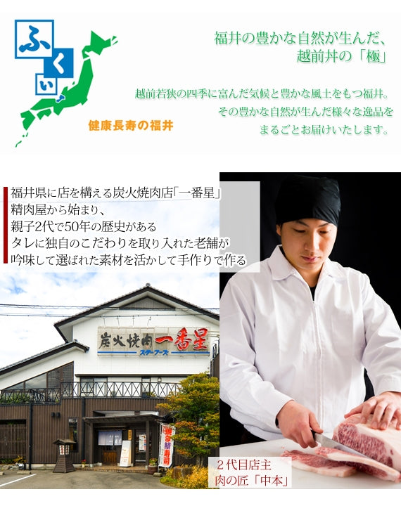 【送料無料】三ツ星若狭牛ステーキ丼　３個セット　～ 炙り炭火焼き製法～　福井県 〈冷凍便〉【お中元2023】【精肉・肉加工品】