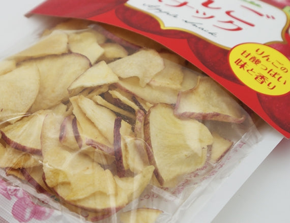 りんごが皮ごとサクサクスナックに 国産りんご使用りんごスナック　信州長野林檎お菓子りんごお土産