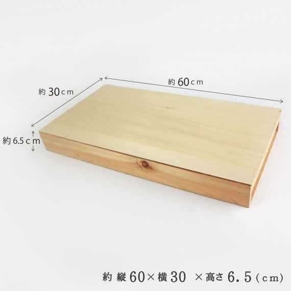 【国産品/天然木】木製 蕎麦舟　そば・もち保存箱　木箱