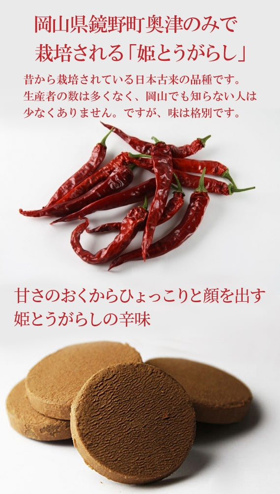 ギフトにおすすめ！ベルギーのショコラと岡山の姫とうがらしが出会った『にわかに恋』（10枚入）