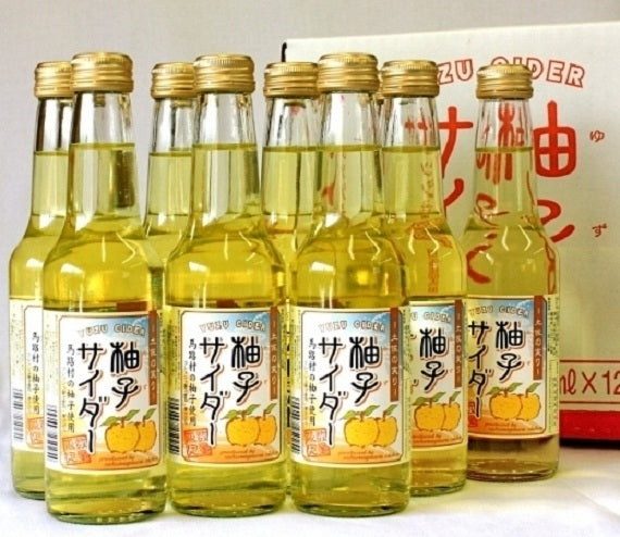 生搾り果汁入り「柚子サイダー」（250ML×12本入）