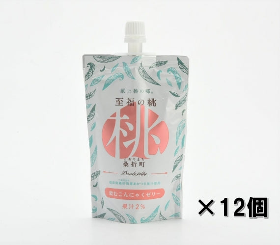 至福の桃飲むこんにゃくゼリー12個入り【送料込】※一部地域別途送料加算あり