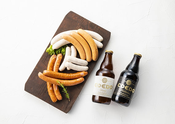 ハム ギフト 送料無料 詰め合わせ 父の日 御歳暮 御年賀「日進ハム×コエドビールセット扇」【ギフト】【ふるさと納税人気返礼品】【精肉・肉加工品】