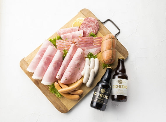 ハム ギフト 送料無料 詰め合わせ 父の日 御歳暮 御年賀「日進ハム×コエドビールセット舞」【ギフト】【ふるさと納税人気返礼品】【精肉・肉加工品】