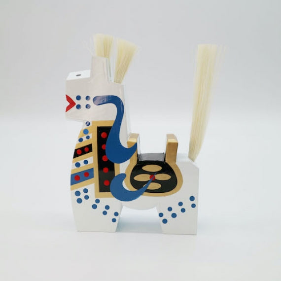 八幡馬　12cm　白