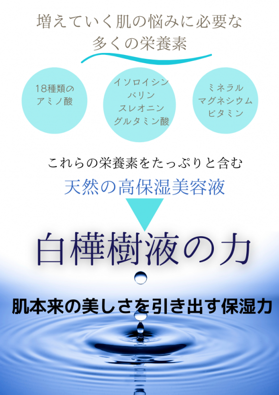 「白樺樹液と肌」オールインワンジェル　100g　