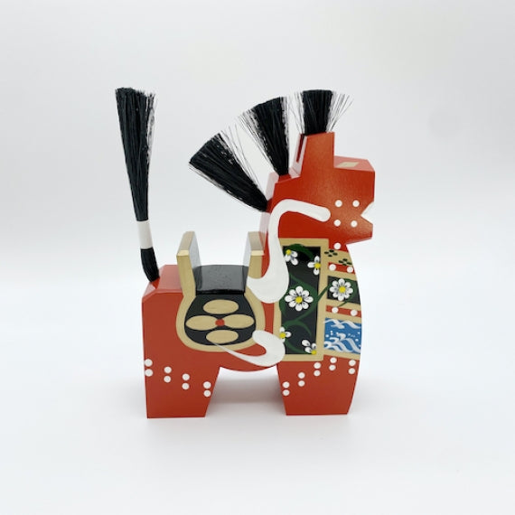 八幡馬　18cm　赤