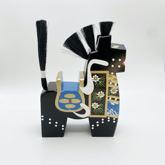 八幡馬　24cm　黒