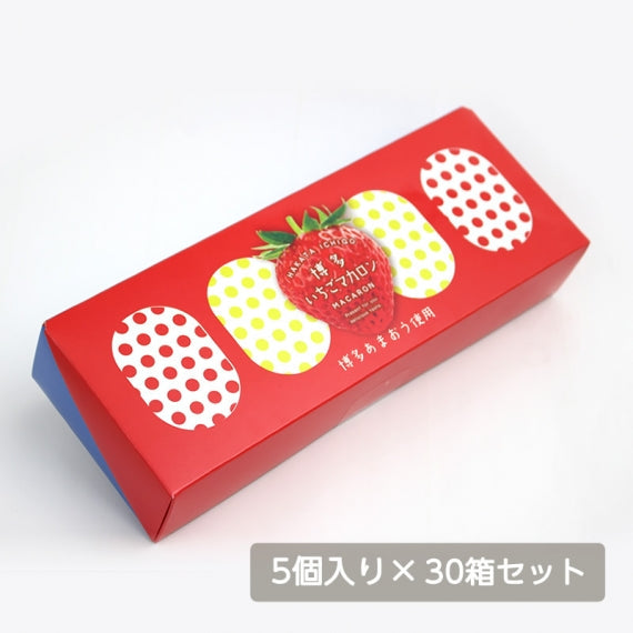 博多いちごマカロン 5個入り×30箱セット 　【送料無料】【産地直送】
