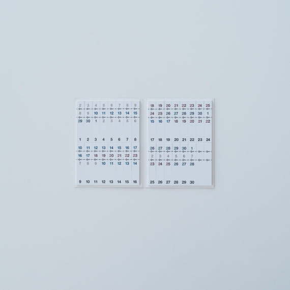 30日用ミシン目なし片面印刷紙ふせん