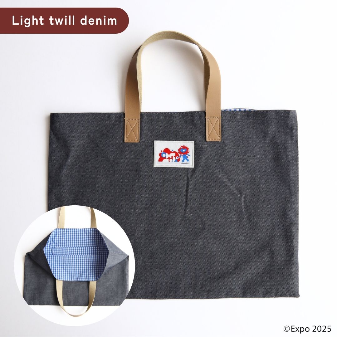 【限定300点！】EXPO2025 ミャクミャク  播州織 横型 biscuit tote bag