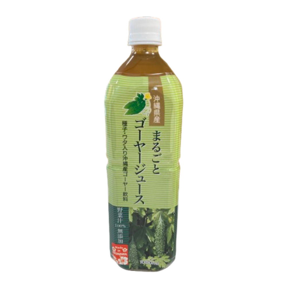 訳あり！　沖縄県産まるごとゴーヤージュース　1,000ml　種子　ワタ入り　沖縄ゴーヤー　野菜ジュース　野菜汁100％　防腐剤着色料無添加　食品ロス（賞味期限2025年10月5日）