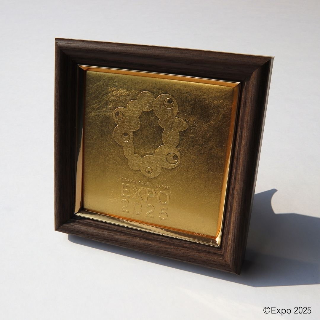 EXPO2025 公式ロゴ  金沢箔 アートパネル 1号色