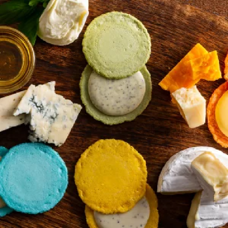 クアトロえびチーズ～えびとチーズの美味しい出会い～4種のチーズとサクサクのえびせんべい