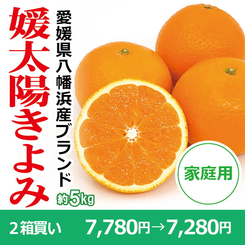 ※今季販売終了※【送料無料】愛媛県産「きよみ」‐媛太陽きよみ-〈家庭用〉約5kg