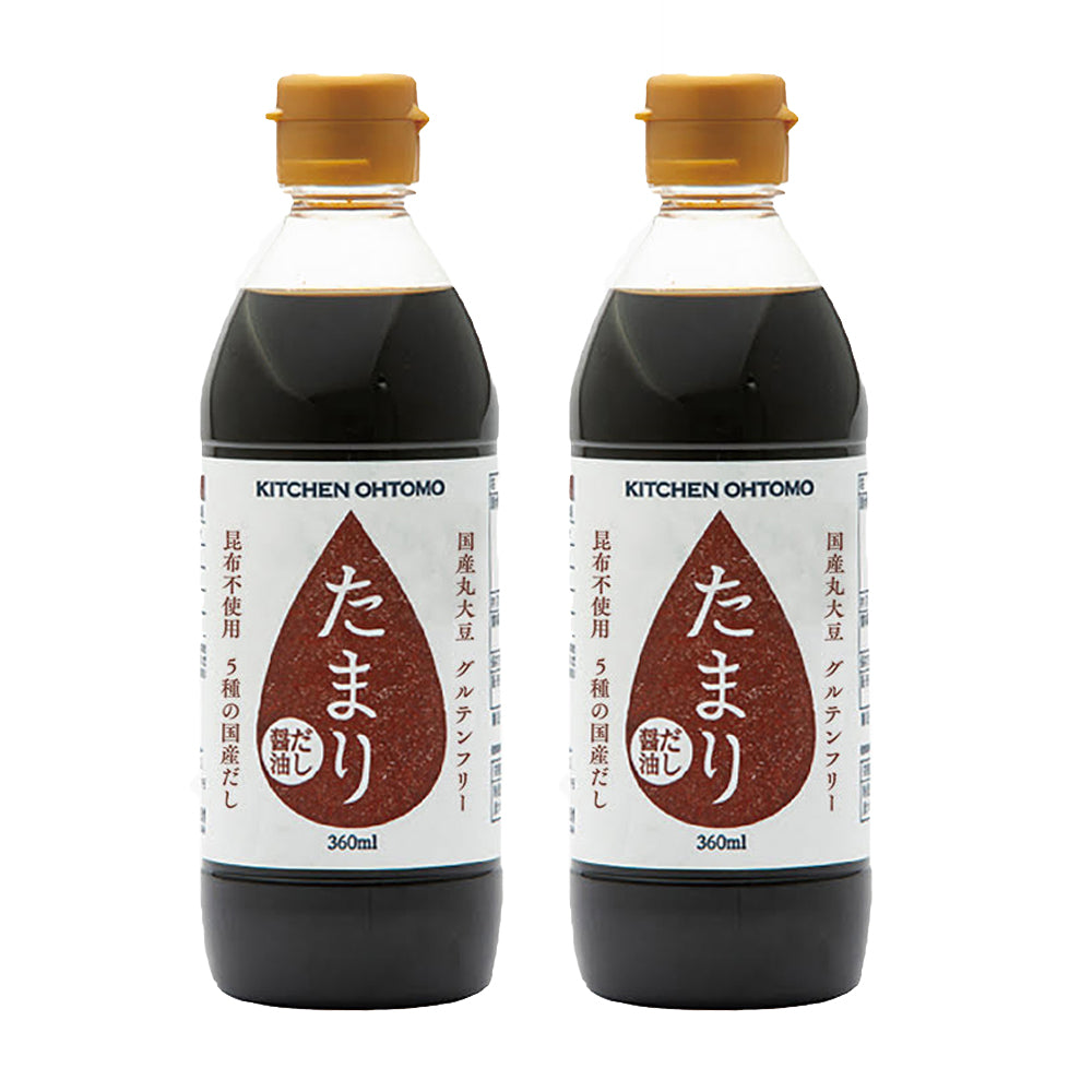 【たまりだし醤油　360ml】昆布不使用 グルテンフリー 国産丸大豆 送料無料