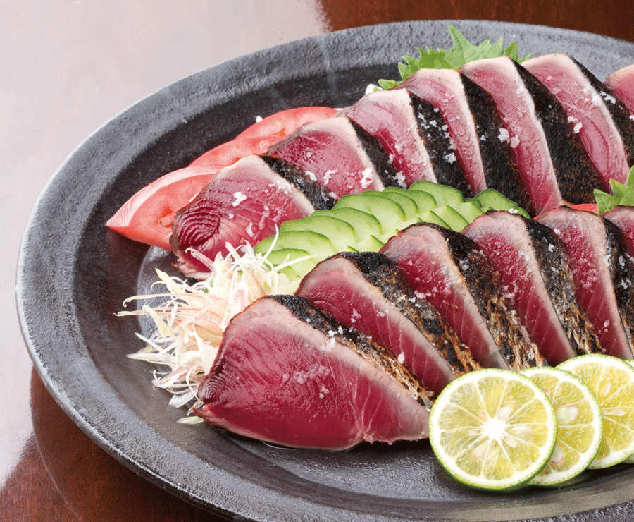 鰹の塩たたき2節セット（ミニブーケ付き） 【母の日特集2025】かつお　カツオ　高知　土佐料理司