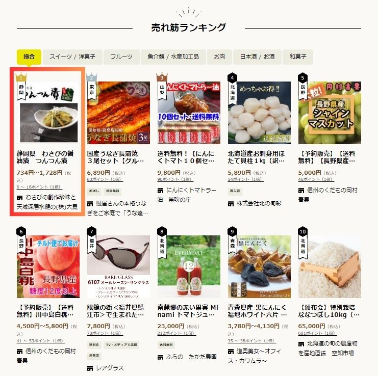 静岡県　わさびの醤油漬　つんつん漬　　