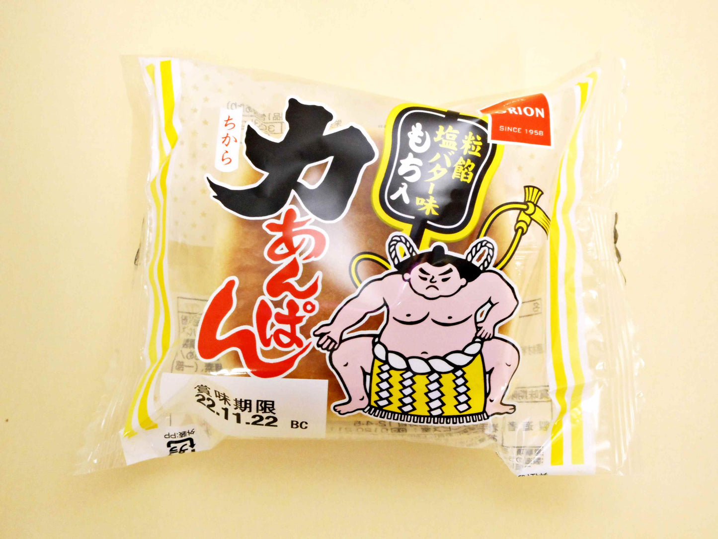力あんぱん　粒餡塩バター味　１２個入