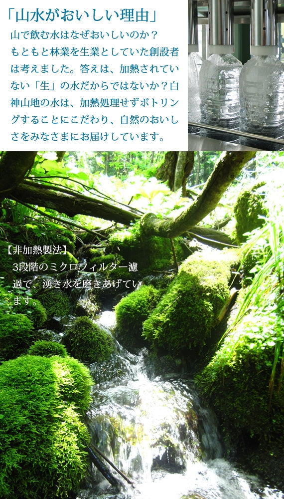 白神山地の水　500ml×24本　超軟水　【ギフトに！】