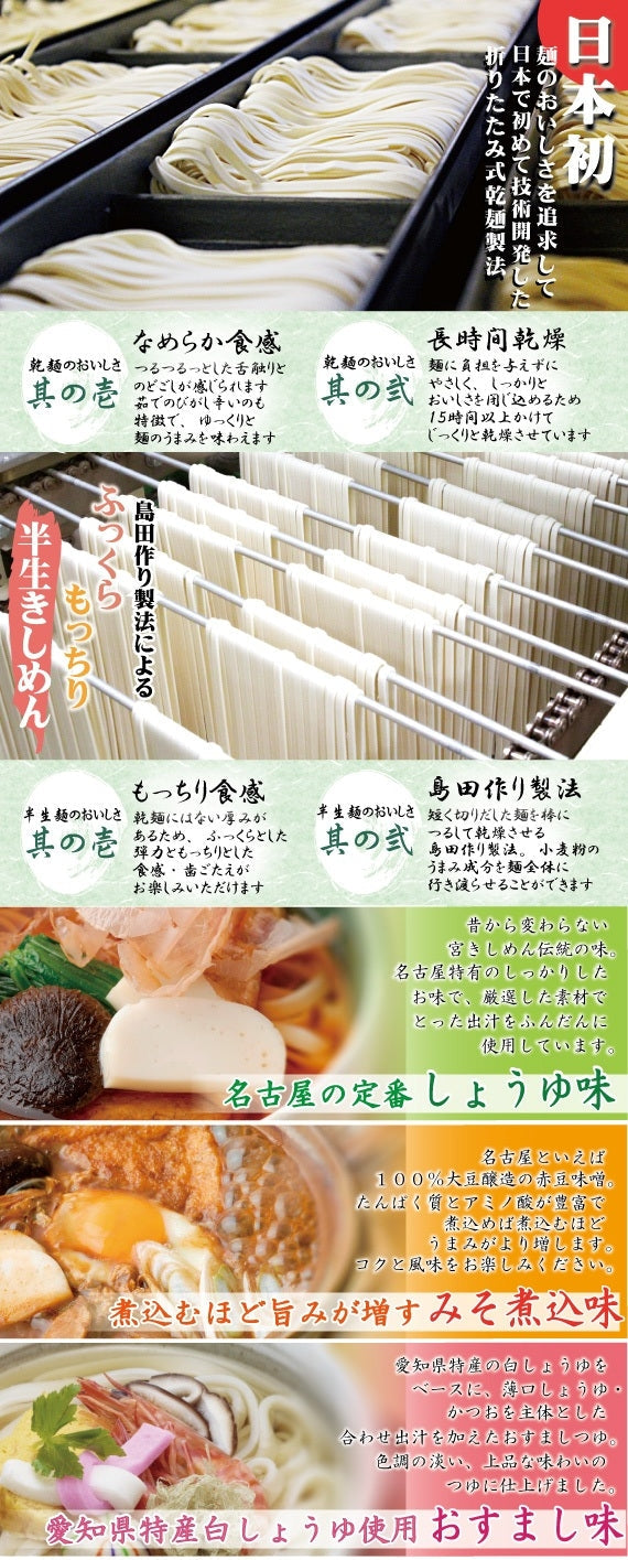 【送料込み】宮きしめんお試しセット８食入