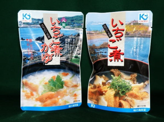 いちご煮スープ３個＆いちご煮がゆ３個のお得なギフトセット【味の海翁堂】【グルメ・おつまみ】 【米・野菜・惣菜】