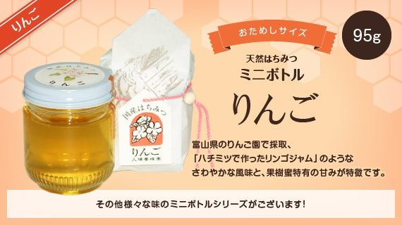 リンゴハチミツミニボトル （95g）